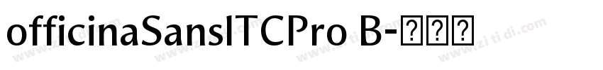 officinaSanslTCPro B字体转换